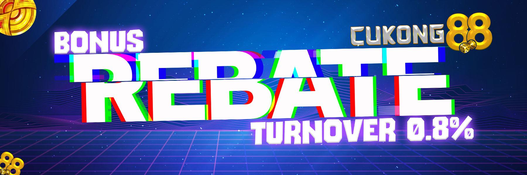 Bonus Rebate TurnOver Mingguan 0.8%